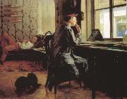 Ilya Repin Prepare of Exam Sweden oil painting artist